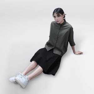 Women Bilby Midi Skirt Black 08